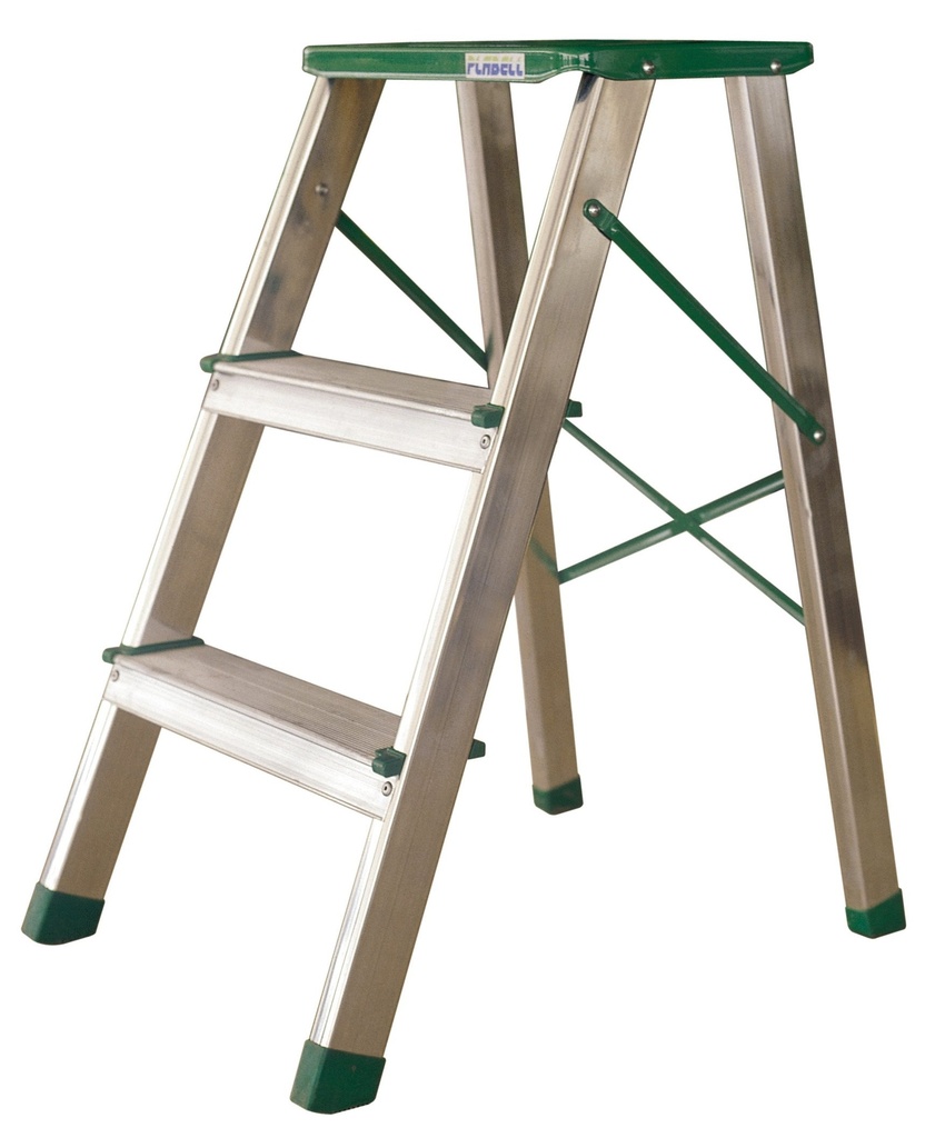 Taburete doméstico de aluminio plegable de peldaño ancho Plabell