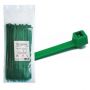 Brida nylon verde 100x2.5 bolsa 100 unidades MercaTools