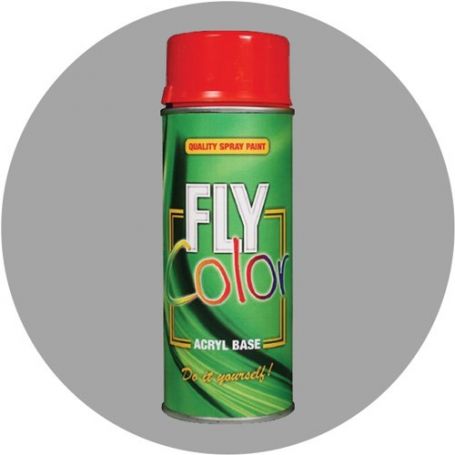 Pintura Fly en spray ral 9006 plata satinado 200ml Motip