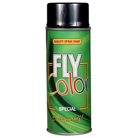 Pintura fly metalizado en spray negro 200ml Motip