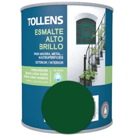 Esmalte al agua verde carruajes alto brillo 0,25 lt. Tollens