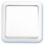 Interruptor de superficie blanco 65x65mm 10A 250V GSC Evolution