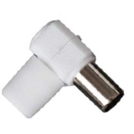 Conector hembra TV acodado GSC Evolution