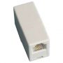 Adaptador/prolongador telefono hembra a hembra 6P4C blanco GSC Evolution