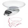 Bascula cocina alta precisión 5kg Garsaco
