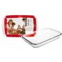 Fuente horno rectangular KRISTALL 34x21 Ibili