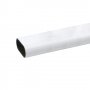 Barra armario aluminio blanco 25x15mm 2 mt (9 und) bricotubo