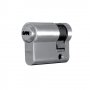 Medio cilindro 70mm 60x10 niquel satinado llave de seguridad Fac