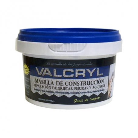 Masilla de construccion valcryl 400 grs promasal