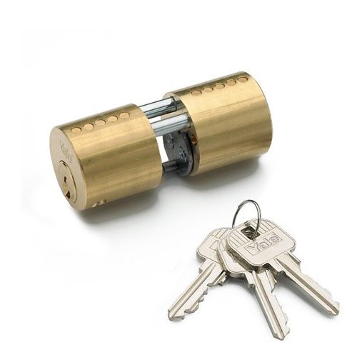 Par de 45/45 Níquel YALE Superior cerrojo para Euro cilindros anti Snap/Bump/Pick/taladro/Pull alta seguridad UPVC compuesto puerta barril perfil cerradura