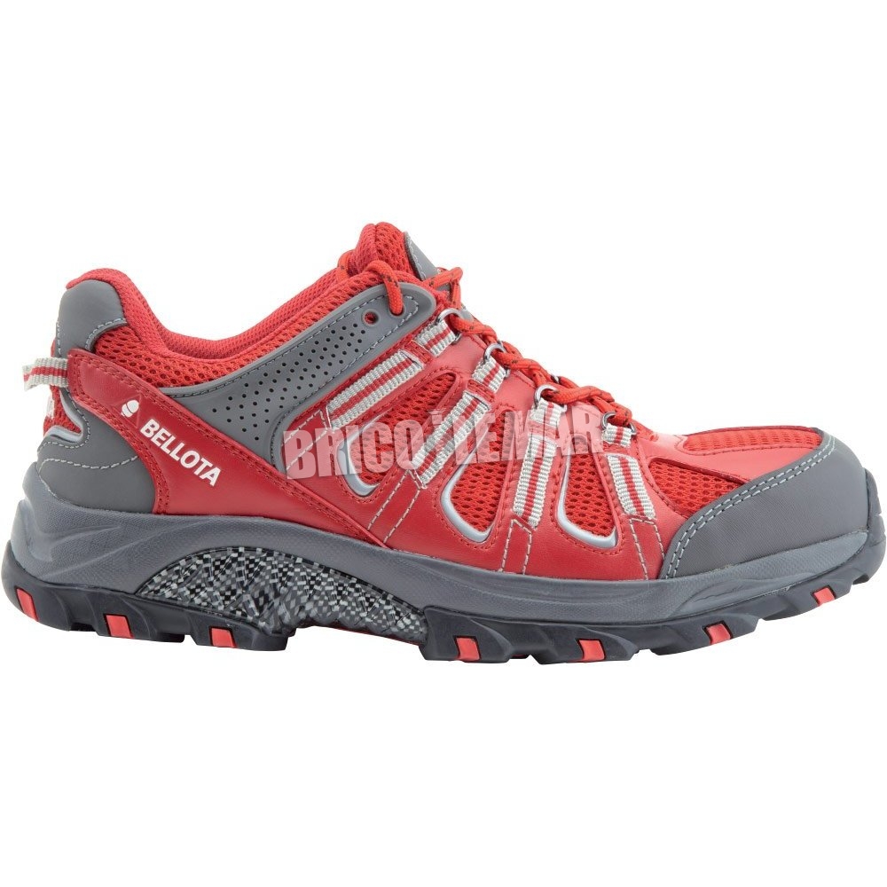 ▷ Zapato de seguridad Trail rojo 41 S1P Bellota |