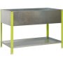 Kit mesa huerto urbano Top 850x1200x600 verde/galvanizado 200l Simonrack