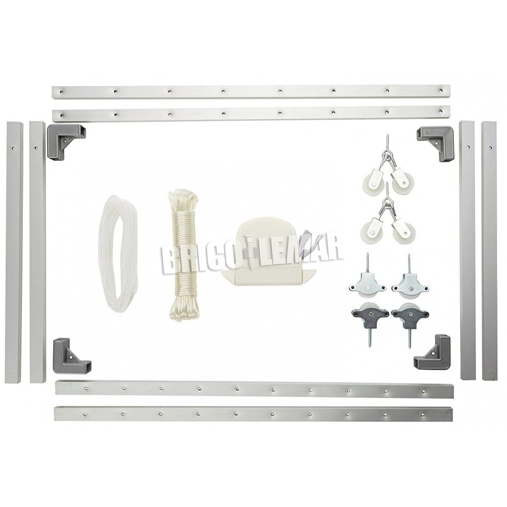 Tendedero techo extensible aluminio 100-160x78cm, Cuncial - Tienda de  bricolaje - BricoCentro-Paradelo-Ourense