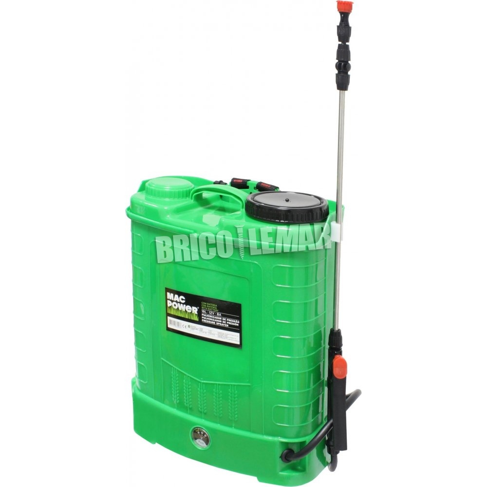 Pulverizador, Batería, 16L, 2 en 1, Manual y Batería - SUPER POWER