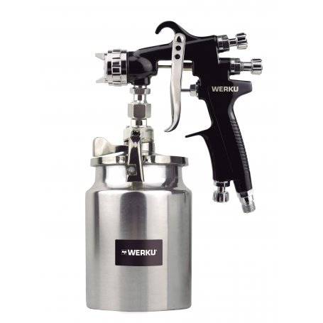 Pistola de pintar por succión HVLP-III 1000ml 2HP WK500480 Werku