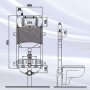 Cisterna empotrada TecnoEko 6L 91x45,5cm Kariba