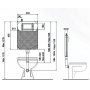 Cisterna empotrada TecnoLight 6L 45,5cm Kariba