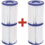 Lote de 4 filtros para depuradoras de cartuchos Tipo II Bestway
