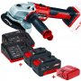 Kit Amoladora 125mm 18V AXXIO TE-AG 18 + 2 Baterias y 2 Cargadores Power X-Change + Cargador para Móviles de Regalo Einhell