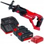 Kit Sierra Sable TE-AP 18 Li + 2 Baterias Power X-Change con cargadores + Adaptador USB para baterías Einhell