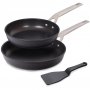 Pack de 2 sartenes Aire Inducción Valira 22cm y 26cm + Espátula especial antiadherente