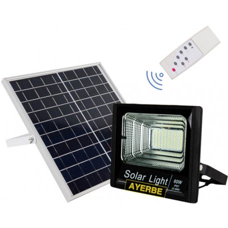 Foco solar 60W 100 LEDS con mando