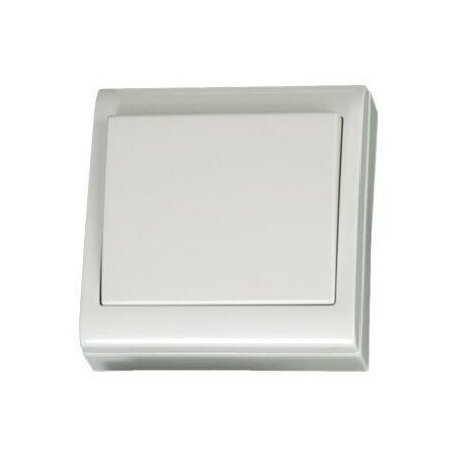 Interruptor superficie blanco 80x80mm 10a 250v gsc