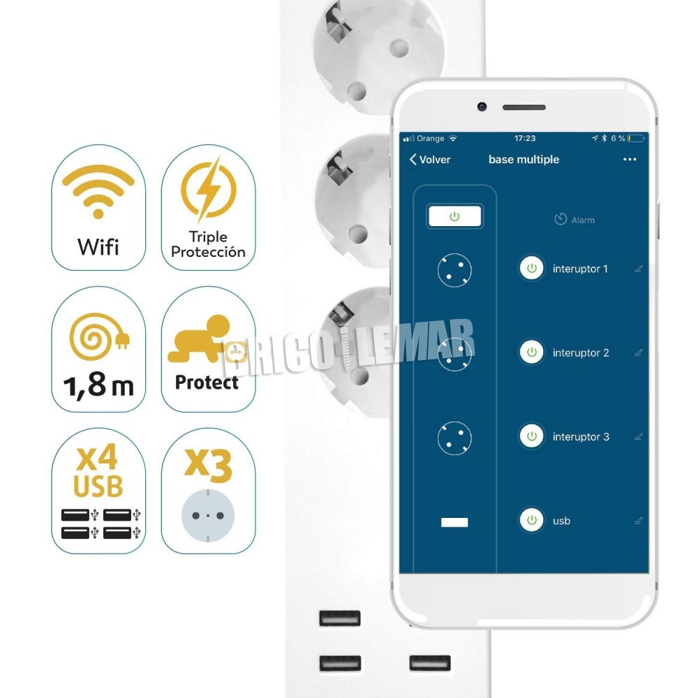 Garza SmartHome Pack 2 Enchufes Inteligentes WiFi