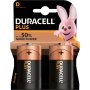 Pila alcalina Duracel Plus D LR20 pack 2 unidades