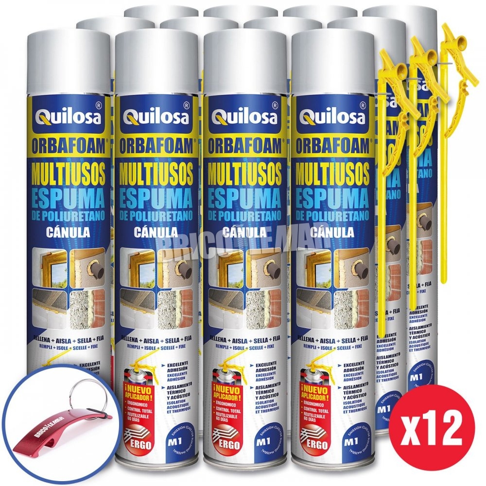 ▷ Comprar Espuma de poliuretano cánula 750ml caja 12 unidades Quilosa