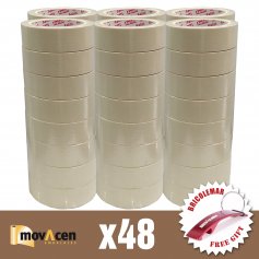 Cinta krepp 36mmx45m caja de 48 unidades Movacen