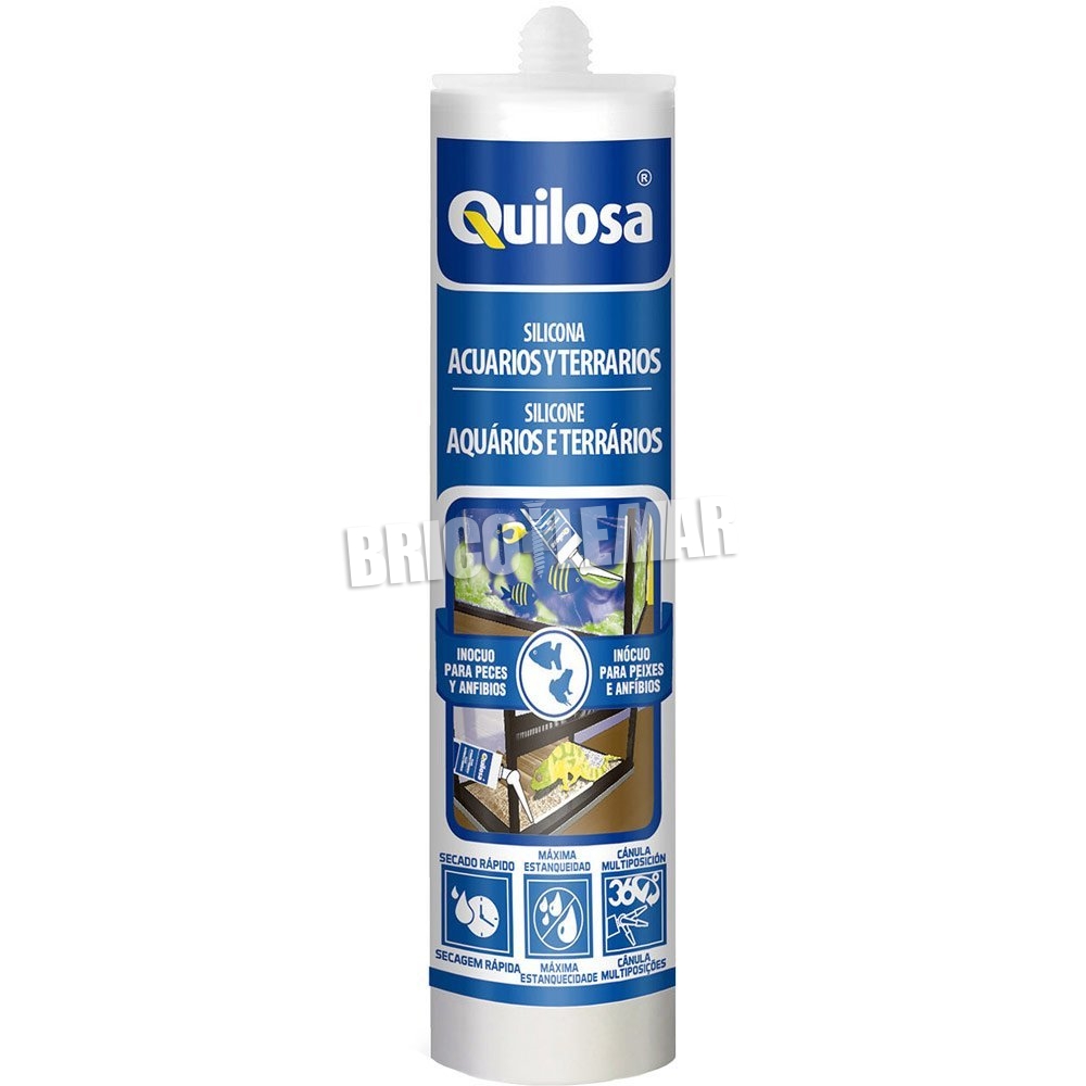 ▷ Comprar Silicona para acuario y terrarios 290ml negro Quilosa