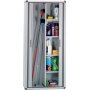 Armario de resina Easy Roll AP03 escobero puertas correderas gris 79x39x164 Maiol