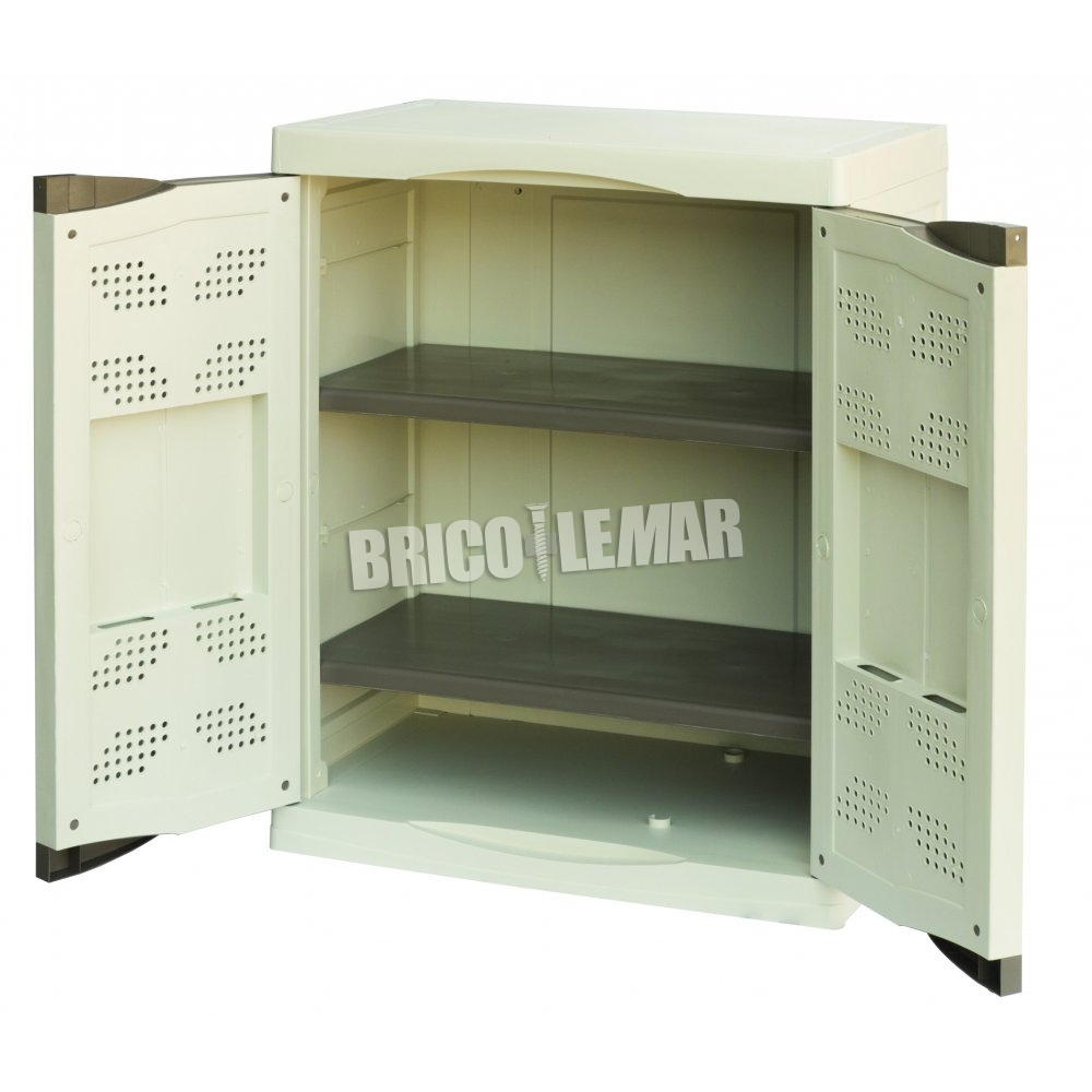 ▷ Comprar Armario de resina Línea Idea AI04 3 puertas estantes +