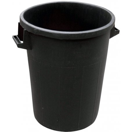 Cubo basura negro 100 litros 53x63cm CN0100 Maiol