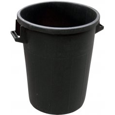 Cubo basura negro 100 litros 53x63cm CN0100 Maiol