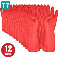 Lote de 12 pares de guantes industrial naranja talla XL 10 Cipisa