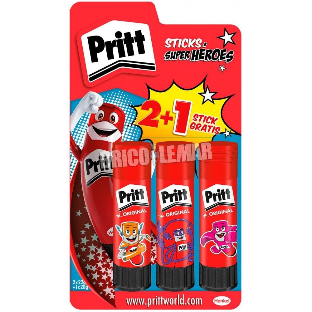 ▷ Comprar Pegamento en barra ﻿Pritt 2+1 Henkel