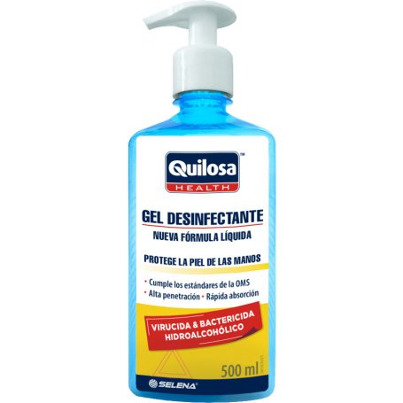 Gel desinfectante health de manos 500ml quilosa