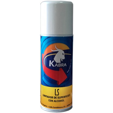 Limpiador de superficies con alcohol aerosol 400ml LS Kabra