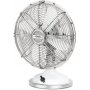 Ventilador en metal diseño retro JOE50 blanco 33W 25cm 3 velocidades 4 aspas H.Koenig