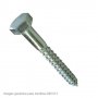 Tornillo barrequero 12x120mm DIN 571 cabeza hexagonal zincado caja 25 unidades Fontana