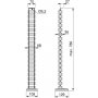 Columna pasacables articulada plástico gris metalizado Pipe 4 Emuca