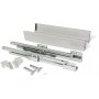 Kit cajón de cocina Vantage-Q altura 83mm profundidad 500mm cierre suave acero gris metalizado Emuca