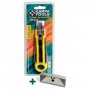Pack cutter antideslizante seguridad + 5 cuchillas de recambio KarpaTools