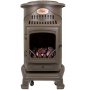 Estufa portátil de gas con llama real 3,4kW Provence marrón miel FireSide