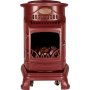 Estufa portátil de gas con llama real 3,4kW Provence roja FireSide