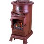 Estufa portátil de gas con llama real 3,4kW Provence roja FireSide