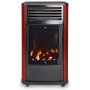 Estufa de gas portátil 3.4Kw llama real Manhattan roja FireSide