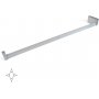 Barra para armario regulable 1008-1158mm con luz LED Blanca natural aluminio anodizado mate Emuca